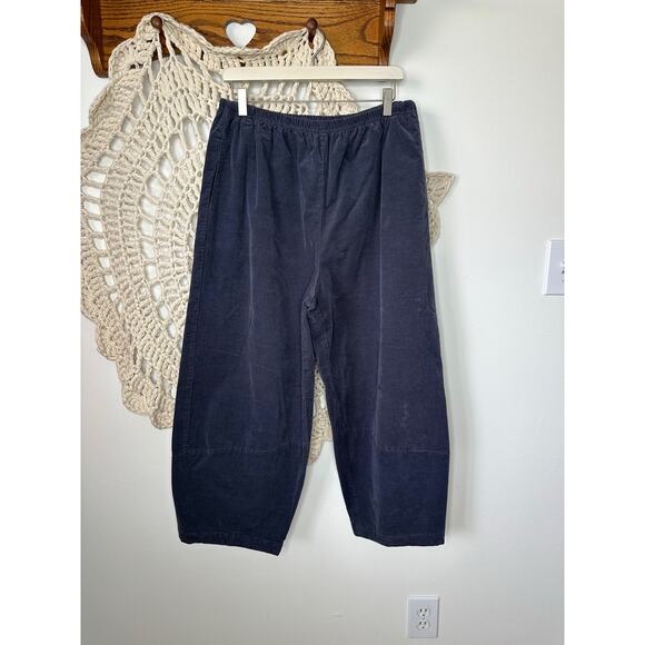 Cut Loose Pants - Cut Loose Lagenlook Cotton Blend Gray Barrel Leg Pants Size Large